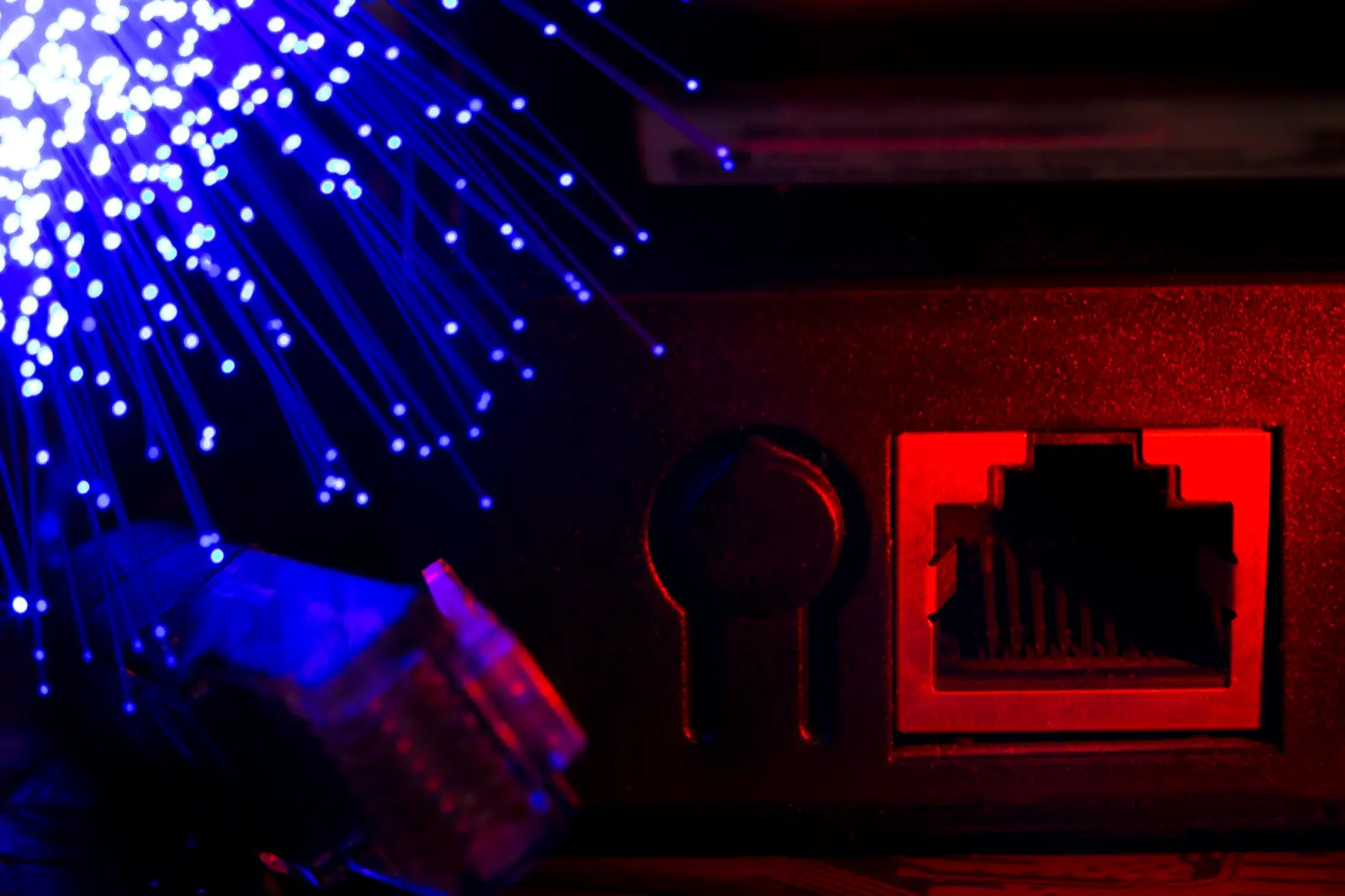 Fiber optic strands carrying light, representing data retrieval and citation pathways in generative engine optimization