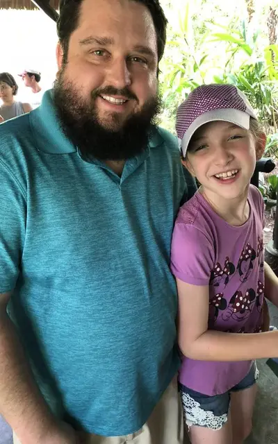 Jeremy with his daughter