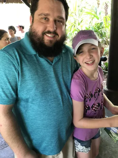 Jeremy with his daughter