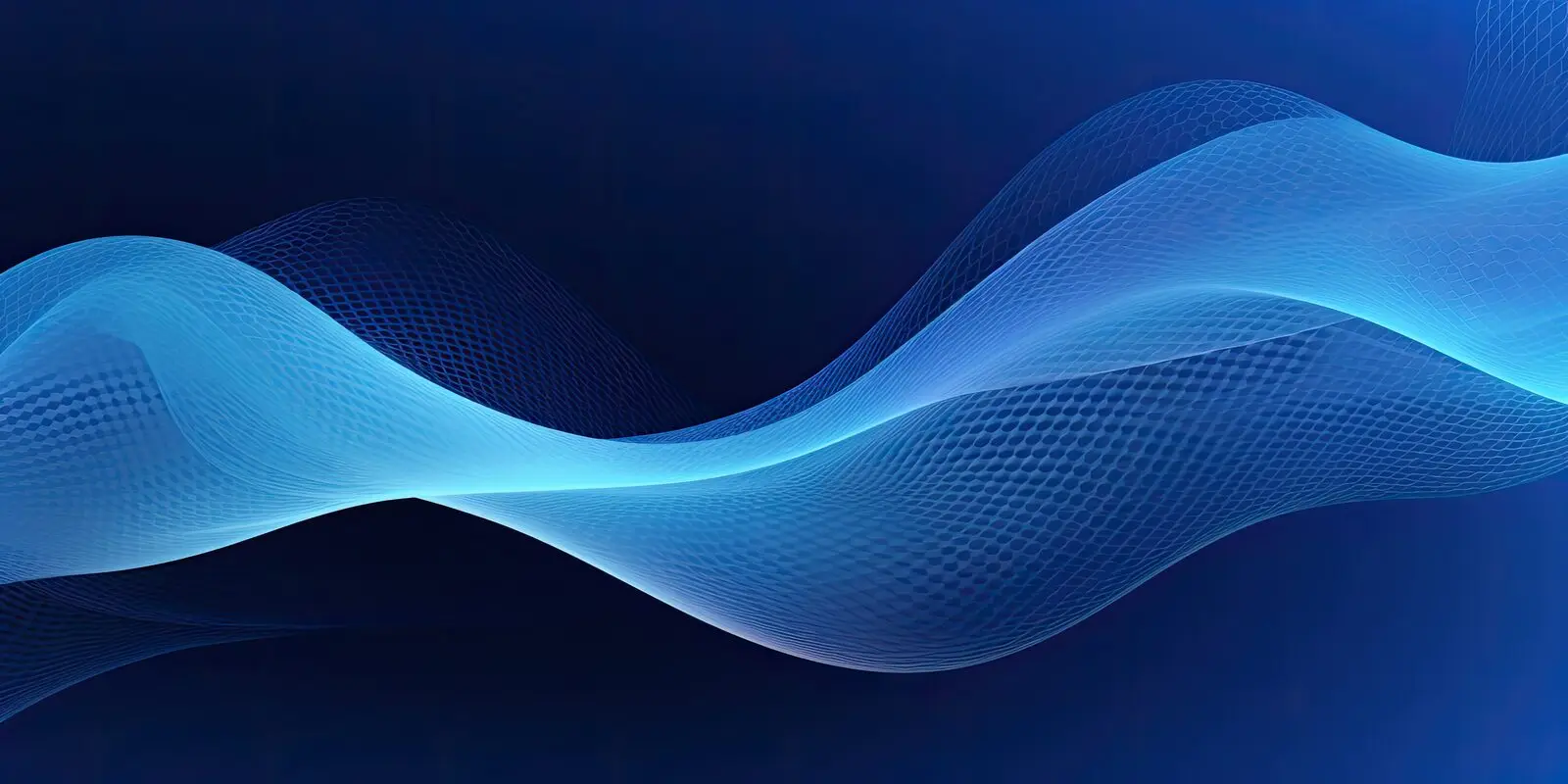 Abstract blue wave pattern representing the strategic momentum built in the first 30 days with a fractional CTO