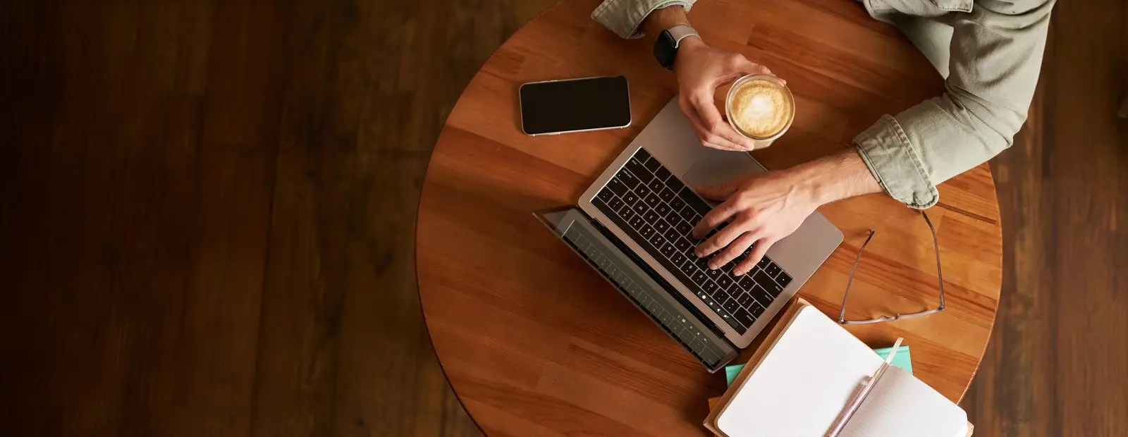 Business technology workspace with laptop and software tools for small business implementation