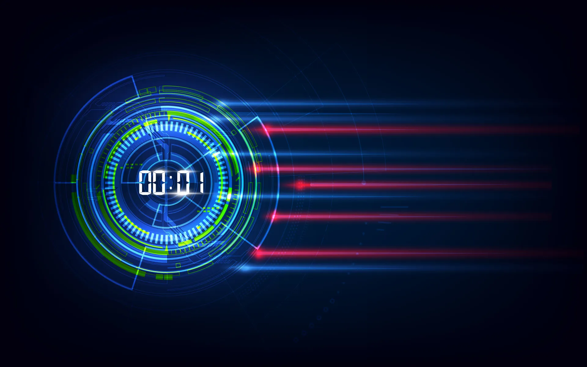 Abstract speed and technology visualization representing website performance optimization and SEO for Orlando Tampa businesses