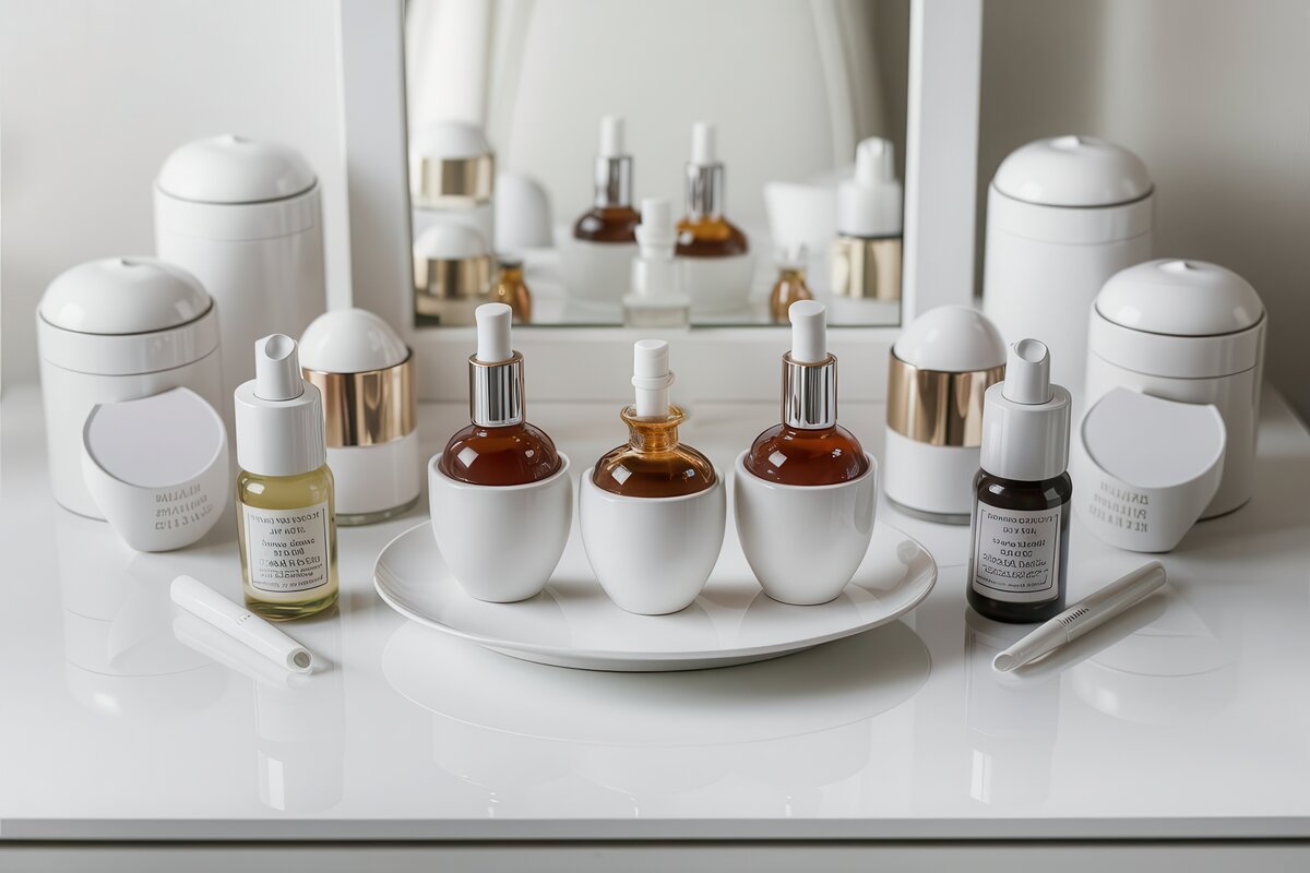 Professional skincare and beauty treatment products for med spa digital marketing and technology