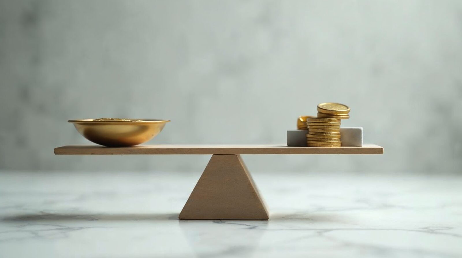 Balance scale representing the decision between fractional and full-time CTO